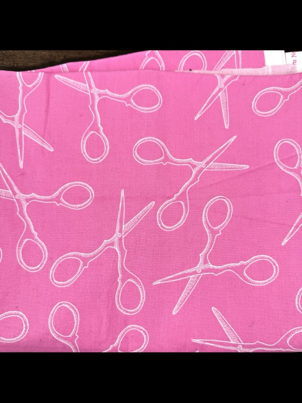 Snippits Scissor Pink Print Cotton Fabric Sarah Fielke Windham Fabrics 2 yards